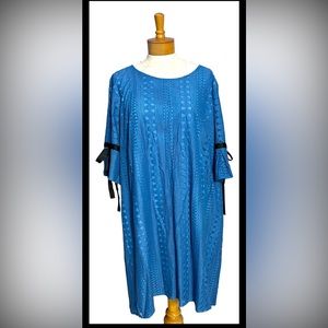 Eloquii blue lace dress